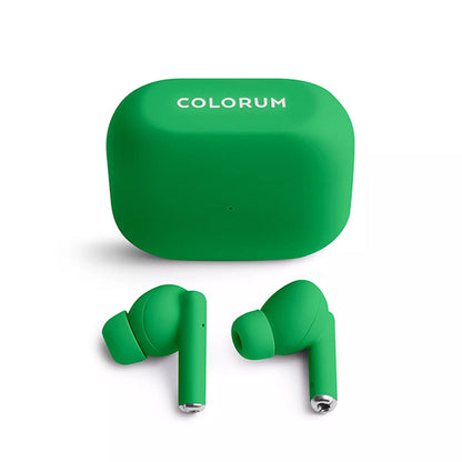 Colorum CTWS-04 Wireless Headphones, TWS Bluetooth 5.3 – Green