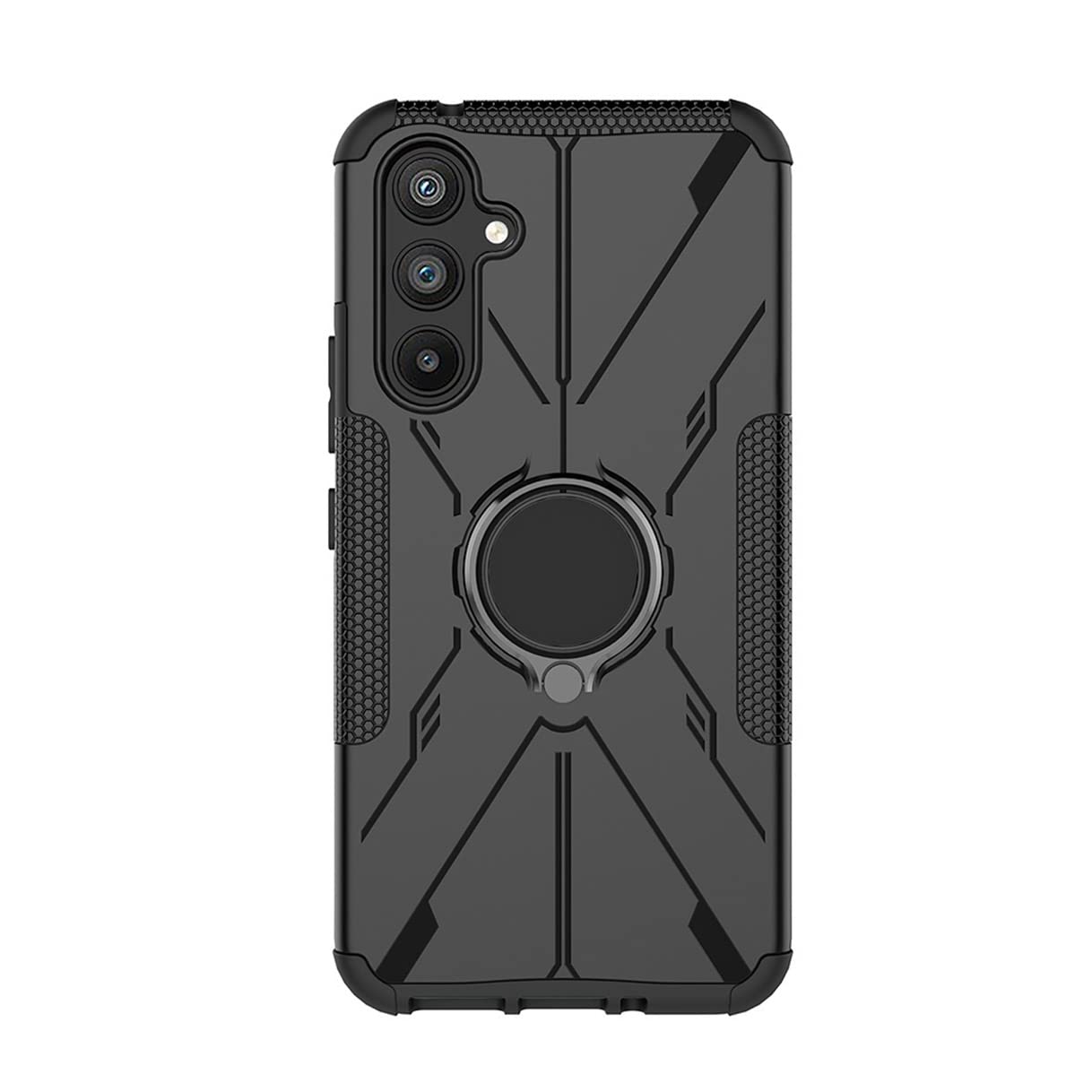 HAOYE ovitek za Samsung Galaxy A14 5G - 360° Vrtljiv Obroč, Črna