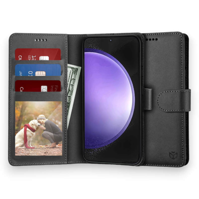 Preklopna torbica "Diary Book" za Honor 200 Lite – Techsuit – Črna / Umetno usnje + TPU silikon