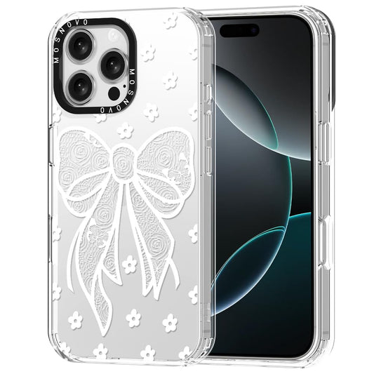 MOSNOVO-ovitek-za-iPhone-16-Pro-Max-Lace-Bow:MOSNOVO ovitek za iPhone 16 Pro Max - Lace Bow