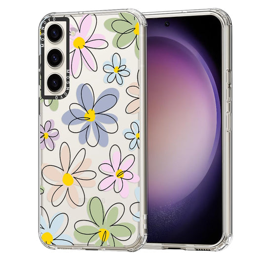 Ovitek MOSNOVO za Samsung Galaxy S23 Plus - Linear Blossoms: MOSNOVO ovitek Samsung Galaxy S23 Plus Linear Blossoms