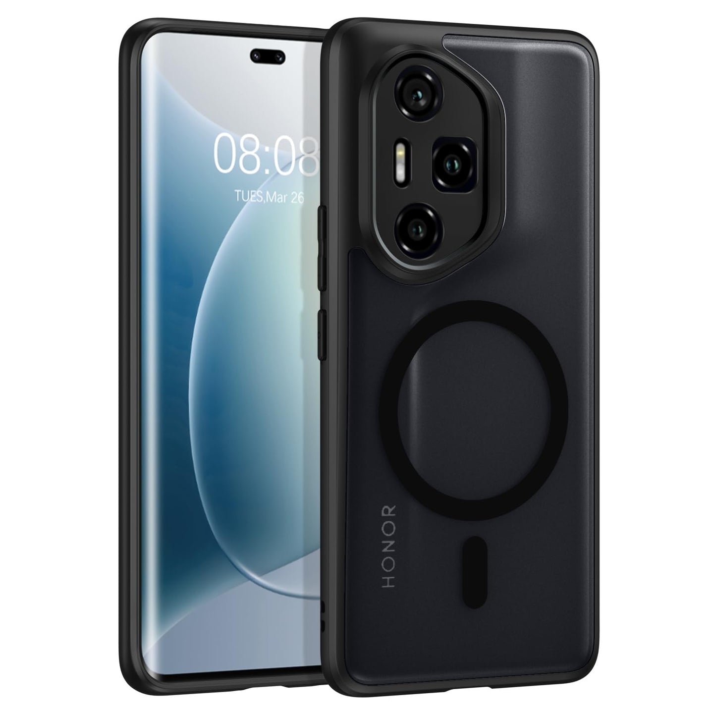BENTOBEN ovitek za Honor 300 Pro 5G – MagSafe kompatibilen, črna