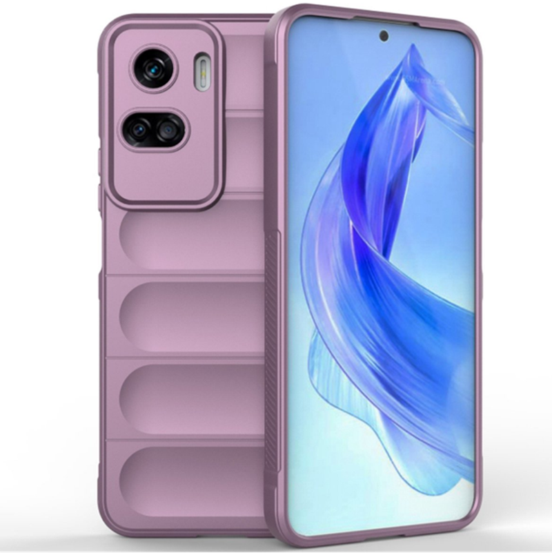 Silikonski ovitek "Valovi" za Honor 90 Lite – Techsuit – Temno zelena / TPU silikon