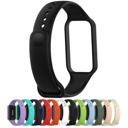 LOKEKE silikonski remen za Xiaomi Band 8 Active / Redmi Band 2 -crna