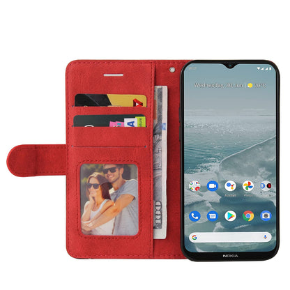 Preklopna torbica za Nokia G10 / G20 iz umetnega usnja – rdeča