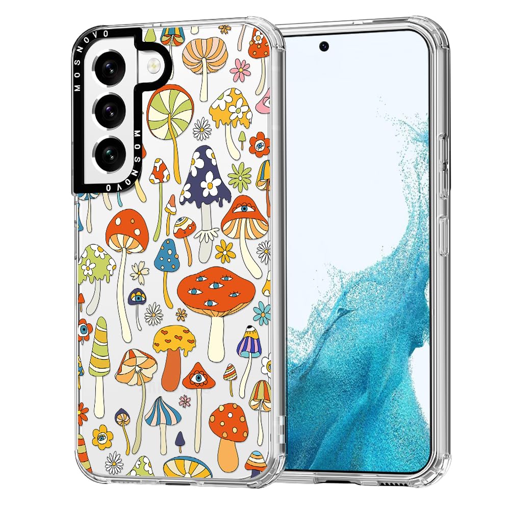 Ovitek MOSNOVO za Samsung Galaxy S22 Plus Mushroom Art, umetniški motiv gob z robustno zaščito telefona