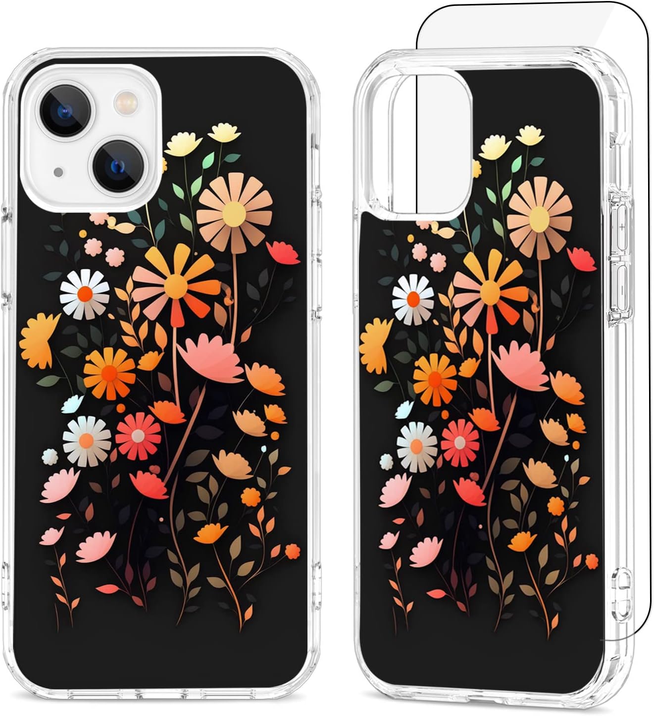 Ovitek »Little Blossom« + zaščitno steklo za iPhone 13 / 14