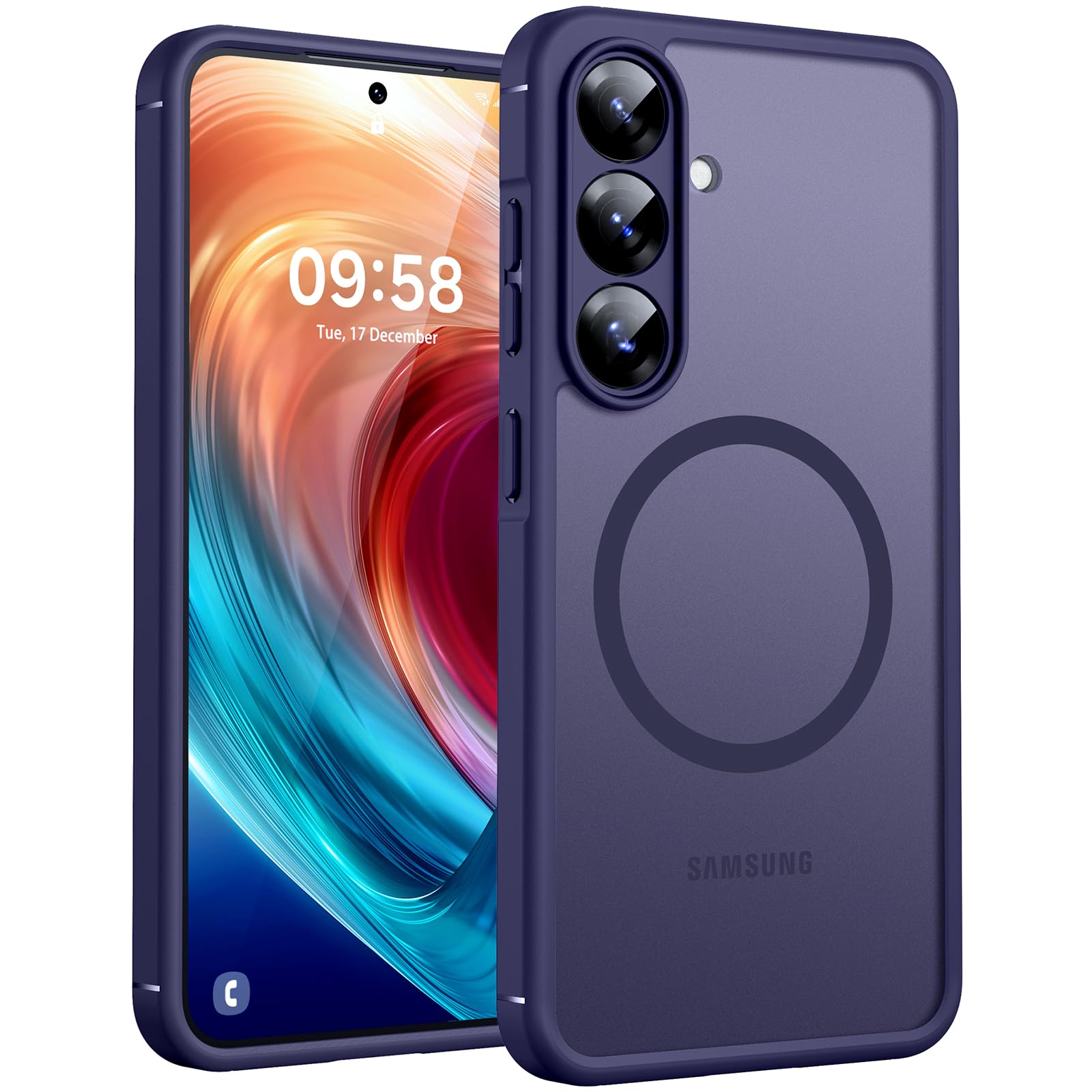 TOCOL-magnetni-ovitek-za-Samsung-Galaxy-S25-6-2-mat-vijolična:TOCOL magnetni ovitek za Samsung Galaxy S25 (6,2") – mat vijolična