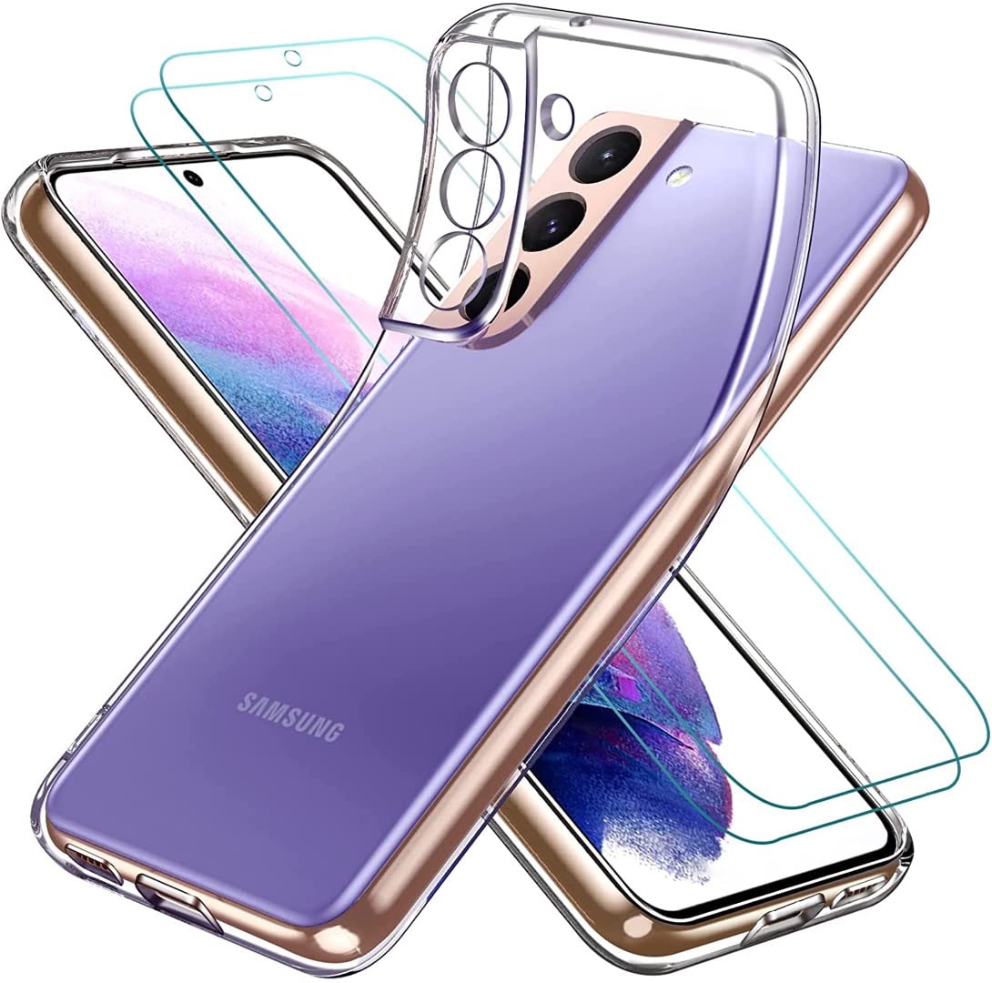 iVoler prozoren ovitek Samsung Galaxy S22 5G 2x kaljeno steklo