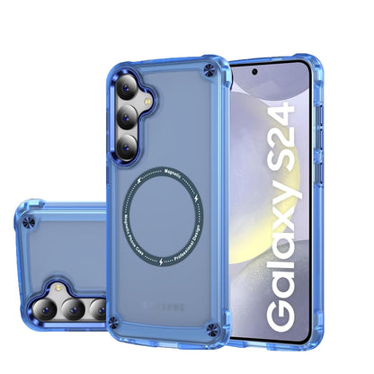 Magnetni MagSafe ovitek za Samsung Galaxy S24 - Moder, TPU Zaščita Pred Udarci