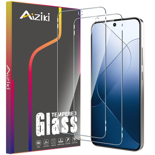 2 kosa kaljenega stekla za Xiaomi 14 - HD Prozorno 9H Zaščitno Steklo