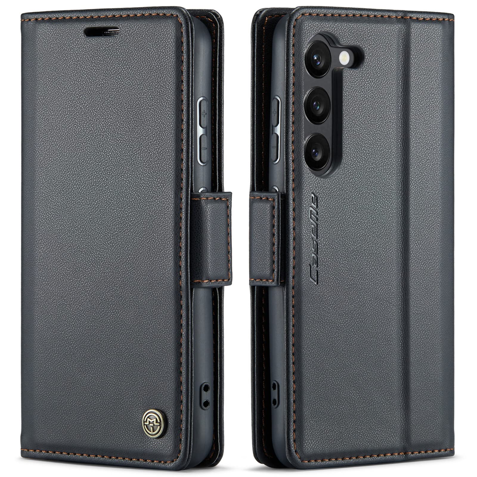 CASEME preklopni ovitek za Samsung Galaxy S24 S25 črna