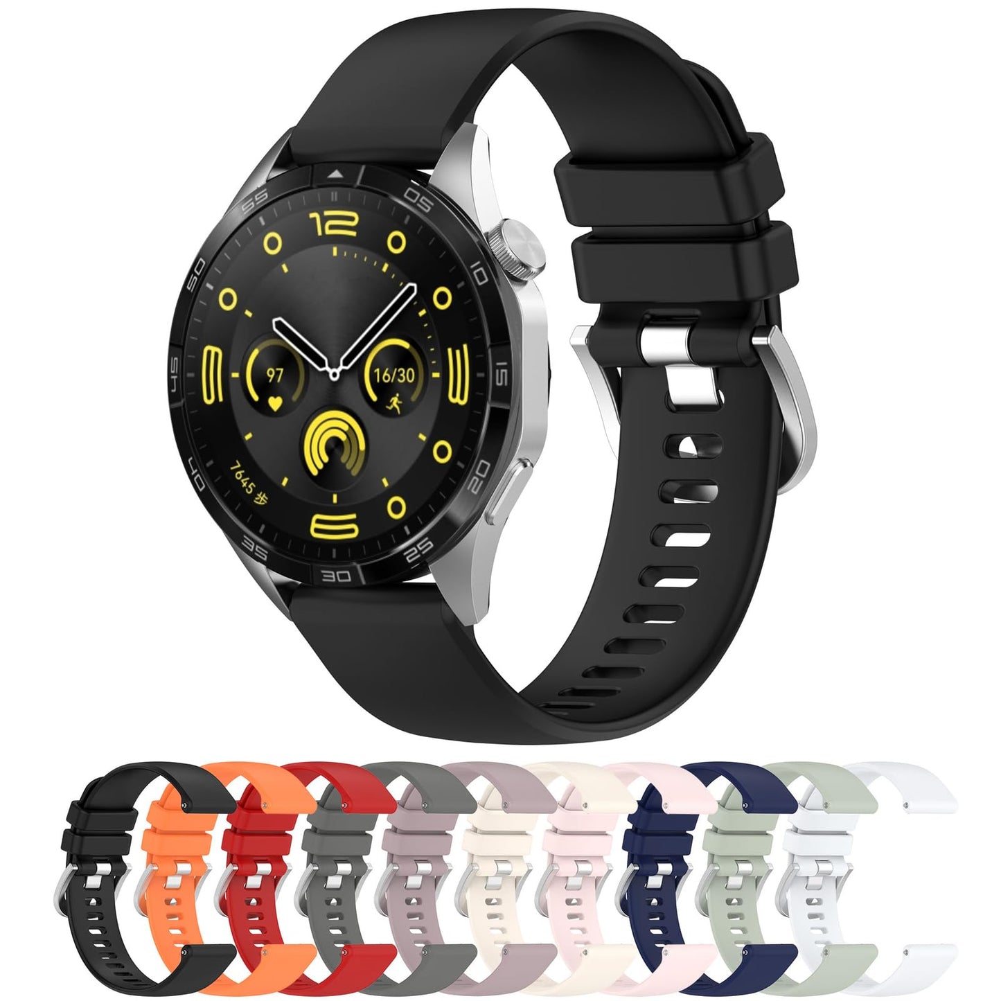 LOKEKE 22 mm silikonski pašček za Garmin Venu 3 / Venu 2 / Forerunner 265 in druge ure z 22 mm priklopom