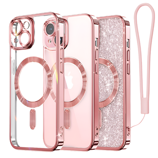 Ovitek za telefon "Meifigno Candy Mag" iPhone 15 Plus – Infostyle – Roza