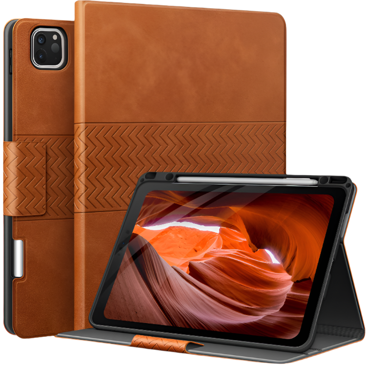 Ovitek za tablični računalnik "auaua" iPad Pro 12.9 6./5./4./3. gen. 2022/2021/2020/2018 – Rjava