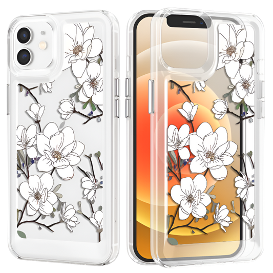 Ovitek za telefon "ueebai flower" iPhone 12/12 Pro – Infostyle – Prozorna