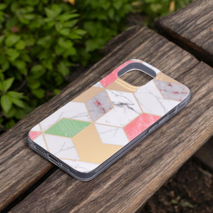 Silikonski ovitek "HEX Marble" za iPhone 14 – Infostyle