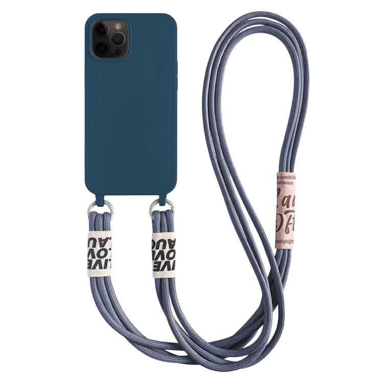 Ovitek za telefon z verižico "Bakicey" za iPhone 13 Mini – Modra
