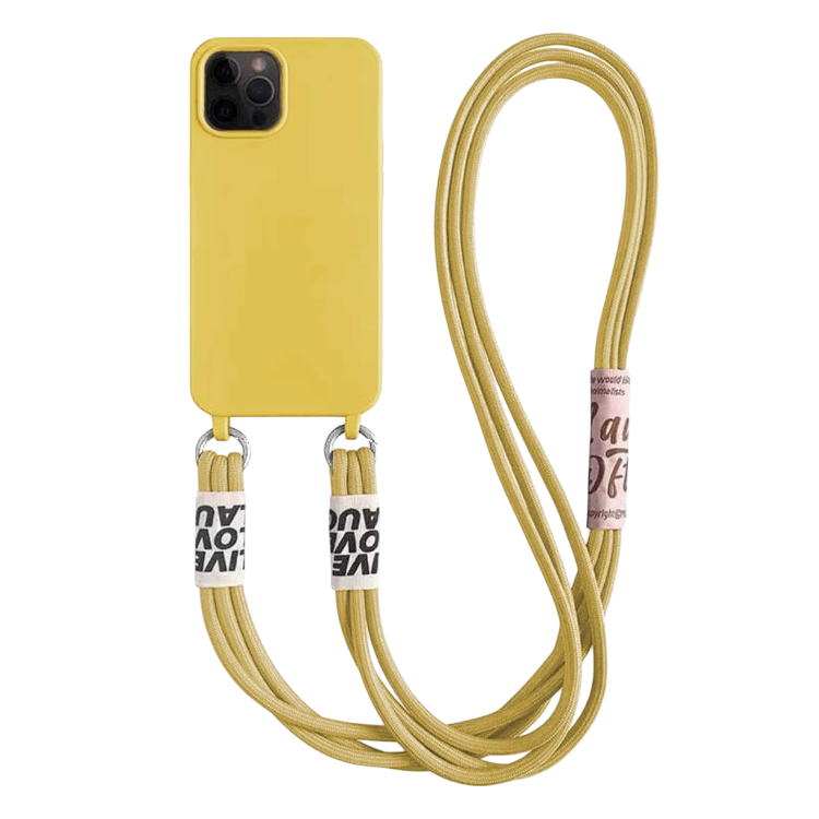 Ovitek za telefon z verižico "Bakicey" iPhone 13 Pro Max – Rumena