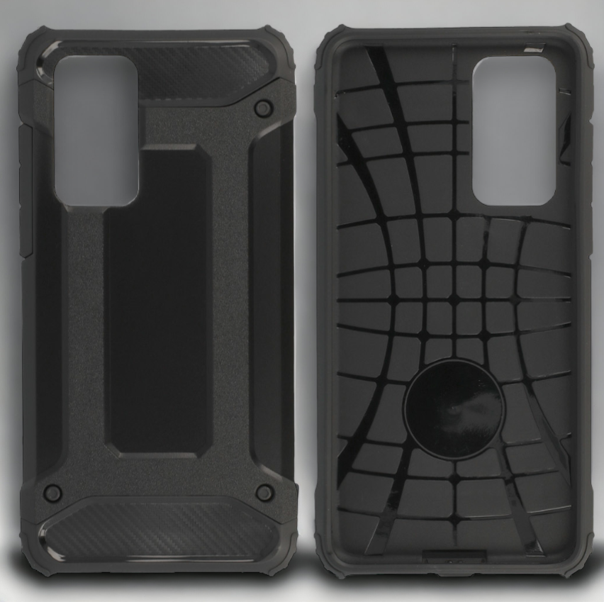 Silikonski ovitek "armor carbon" za Xiaomi Mi 12 Pro - Črna – Infostyle