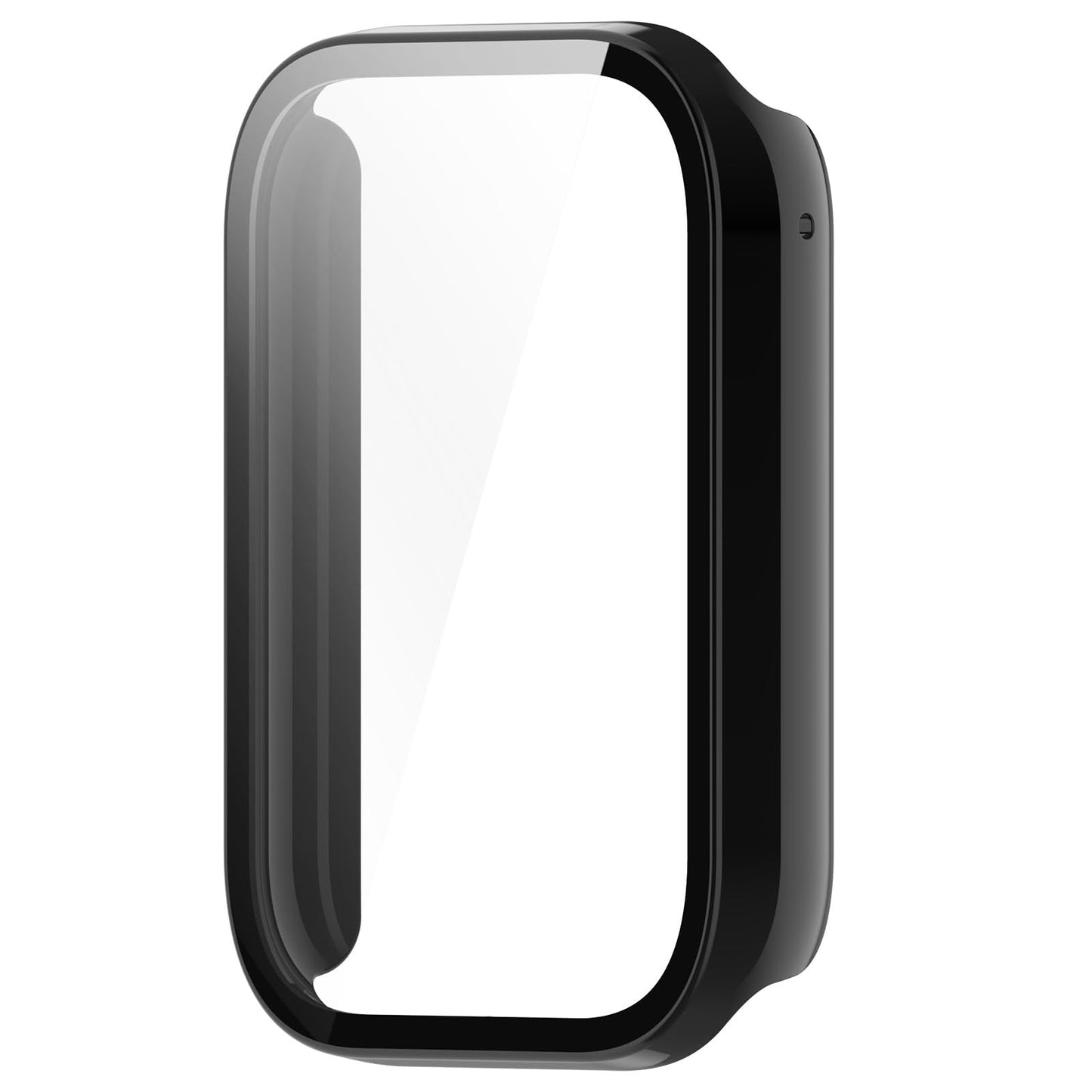 Zaščitni ovitek za Xiaomi Smart Band 8 Pro z zaščito zaslona iz kaljenega stekla – črn