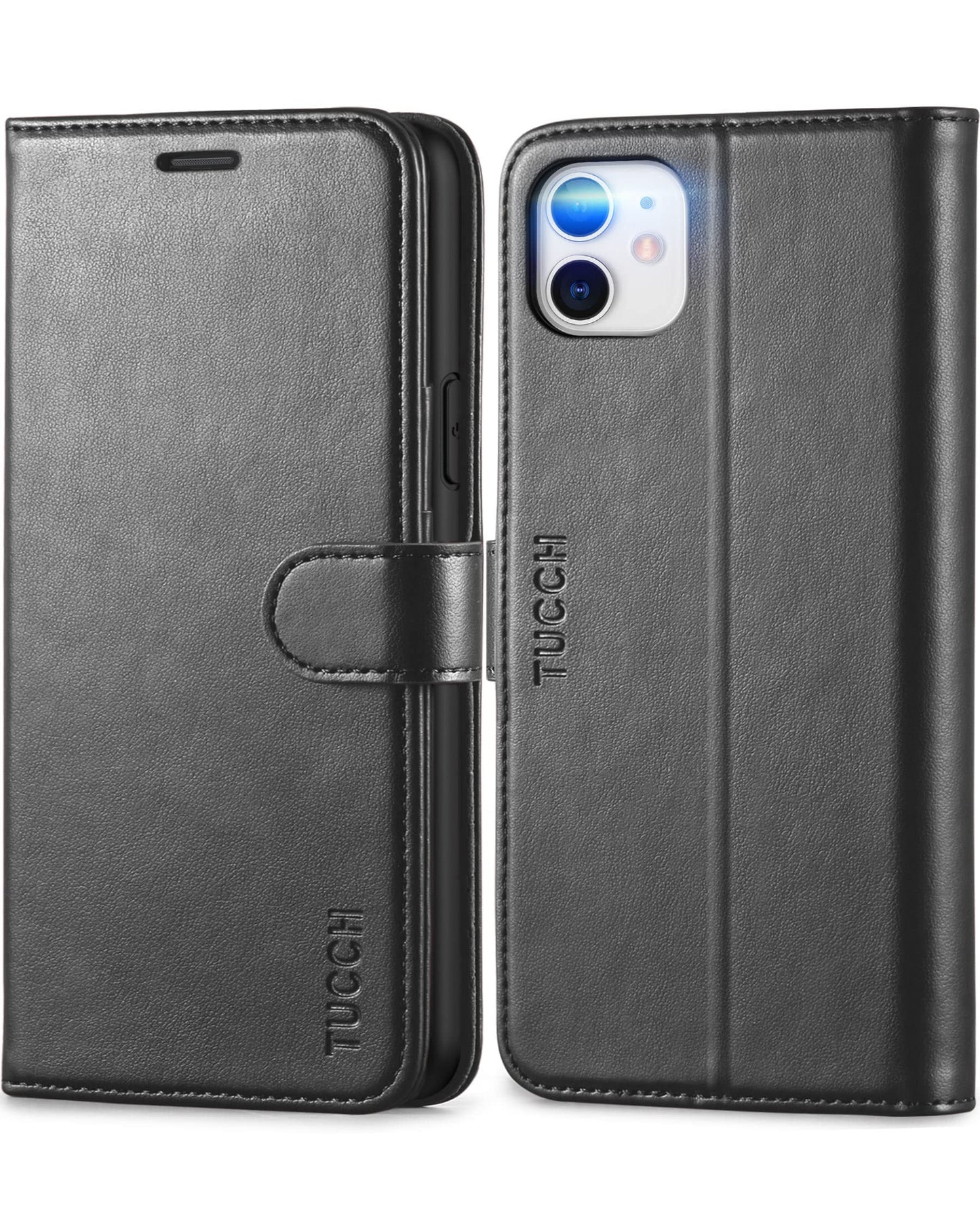 Preklopna torbica TUCCH iPhone 11 črna