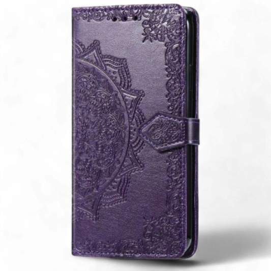 Preklopna torbica za telefon ''Mandala'' Xiaomi Redmi 12C, vijolična – Infostyle – Vijolična