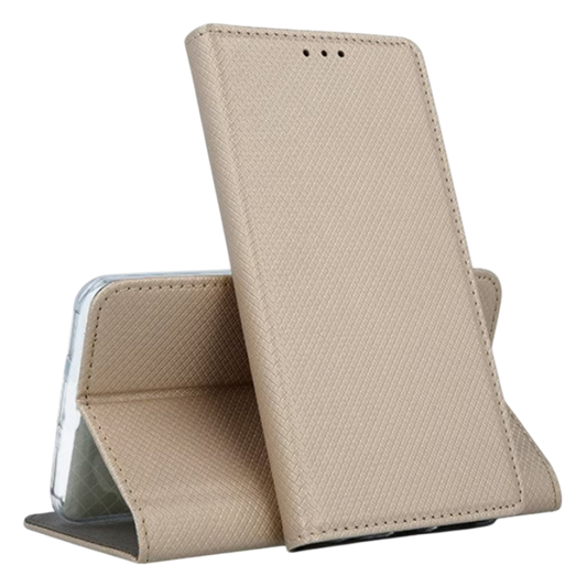 Preklopna torbica za telefon ''Magnet'' Xiaomi Mi 13, zlata – Infostyle – Roza / TPU silikon + eko usnje