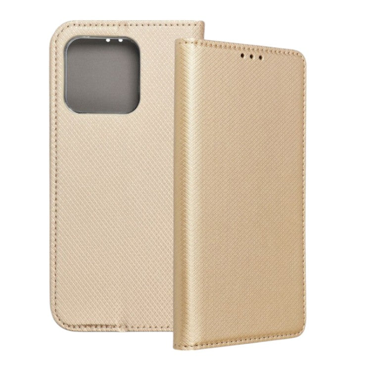 Preklopna torbica za telefon ''Magnet'' Xiaomi Mi 13, zlata – Infostyle