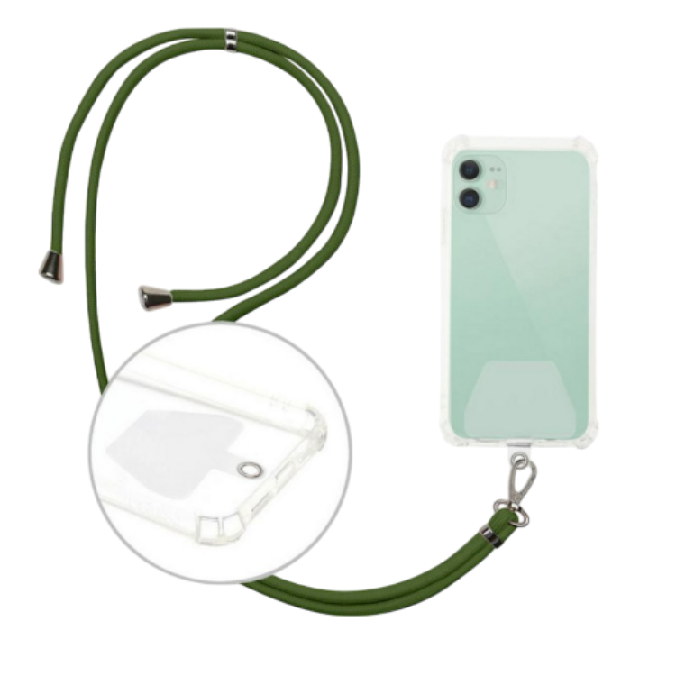 Univerzalni trak za mobilni telefon, kaki – Infostyle – Zelena