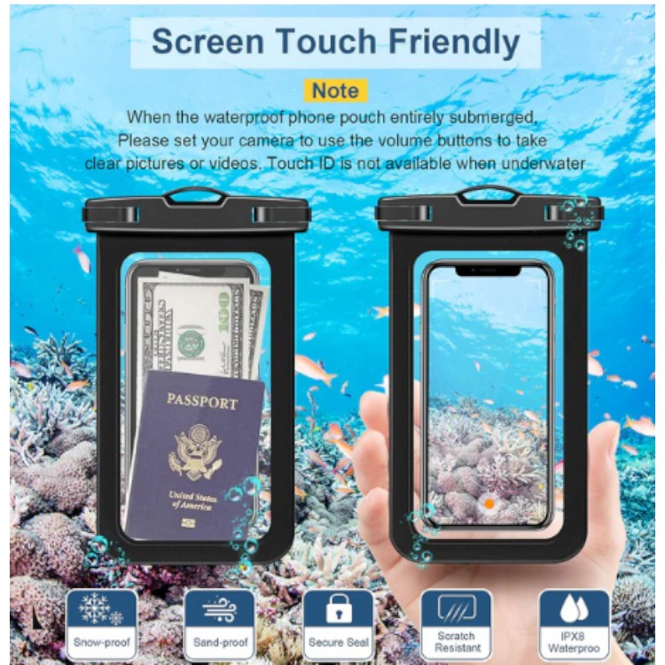 Vodoodporna univerzalna torbica za pametni telefon (7" - zaslon) – Techsuit