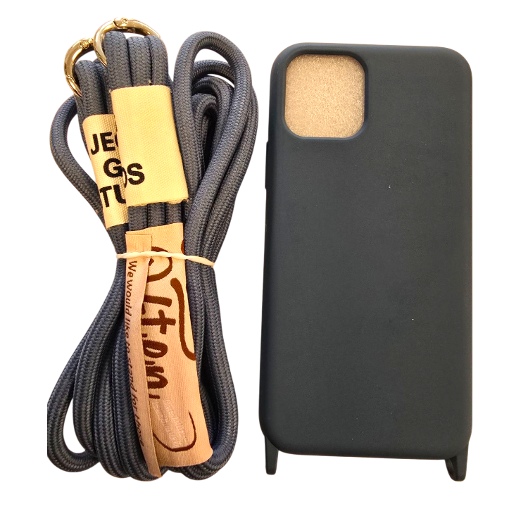 Ovitek za telefon "Bakicey" z vrvico iPhone 11 Pro – Infostyle – Modra