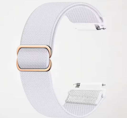 GBPOOT 22mm Nylon Smartwatch Strap (Huawei GT/GT2, Samsung Gear S3, Galaxy Watch 46mm) - White