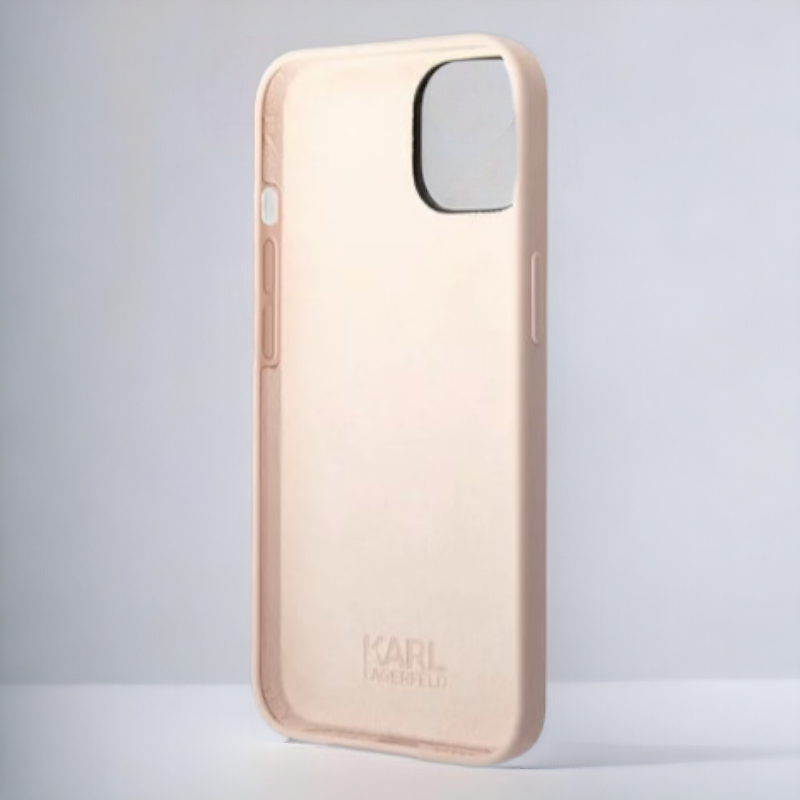 Ovitek Karl Lagerfeld "Choupette body - light pink" za iPhone 14 Plus/15 Plus (KLHCP14MSLCTPI)