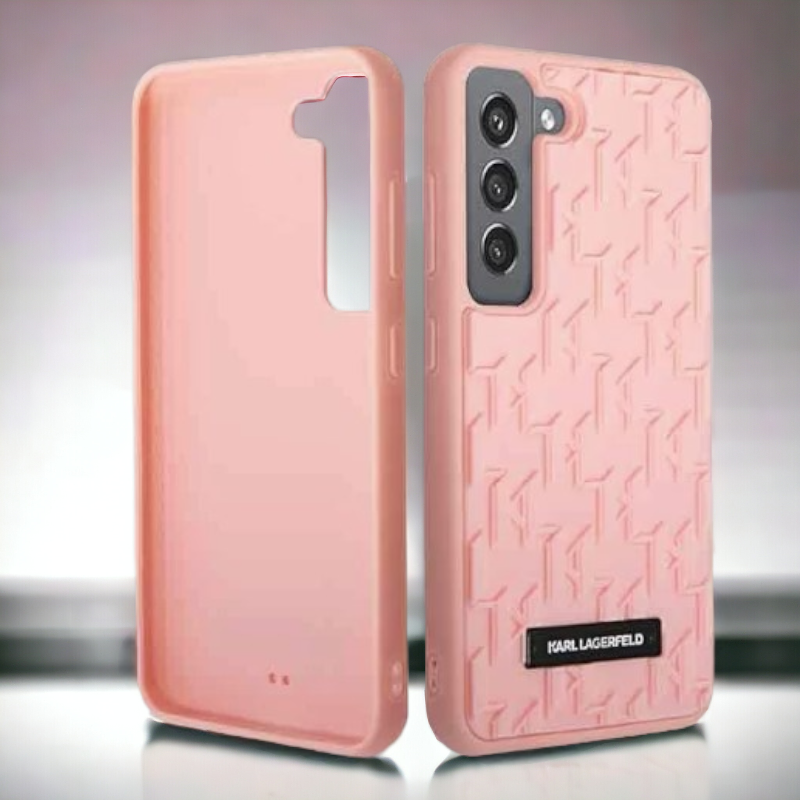 Ovitek Karl Lagerfeld "3D monogram - pink" za Samsung Galaxy S23 (KLHCS23SRUPKLPP)