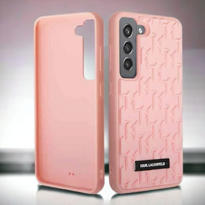 Ovitek Karl Lagerfeld "3D monogram - pink" za Samsung Galaxy S23 Plus (KLHCS23MRUPKLPP)