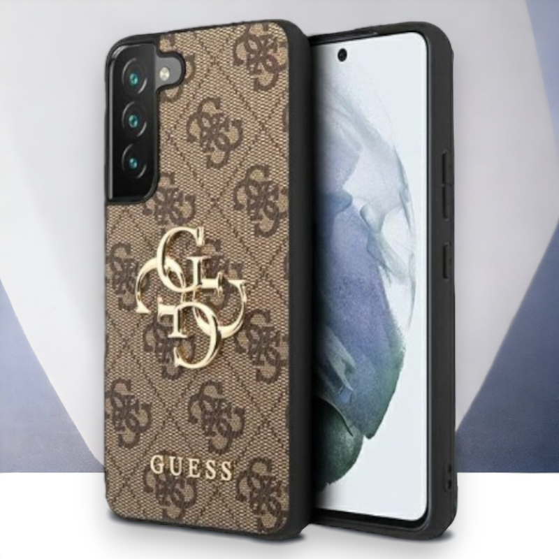 Ovitek Guess "brown 3D" za Samsung Galaxy S23 (GUHCS23S4GMGBR) – Rjava / PC + TPU silikon