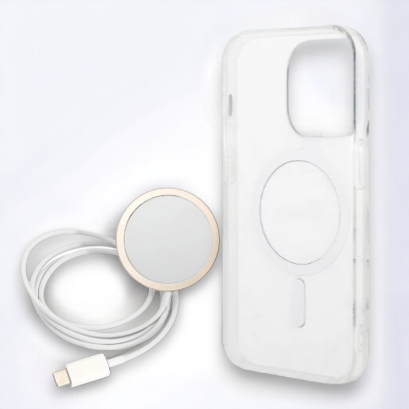 Guess komplet ovitek + polnilec (MagSafe) "Marble white" za iPhone 14 Pro (GUBPP14LHMEACSH)