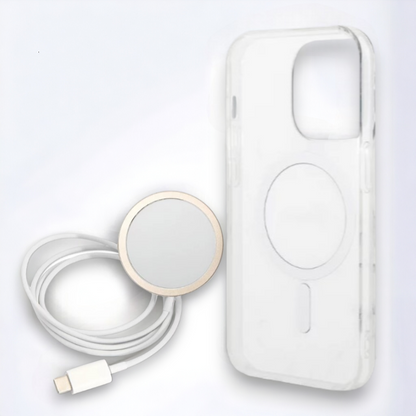 Guess komplet ovitek + polnilec (MagSafe) "brown" za iPhone 14 Pro (GUBPP14LH4EACSW)