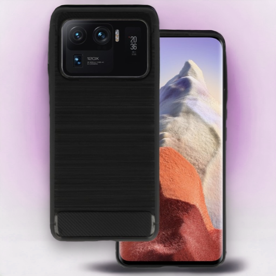 Ovitek "Carbon lite" za Xiaomi Mi 11 Ultra - Črna – Infostyle – Črna / TPU silikon