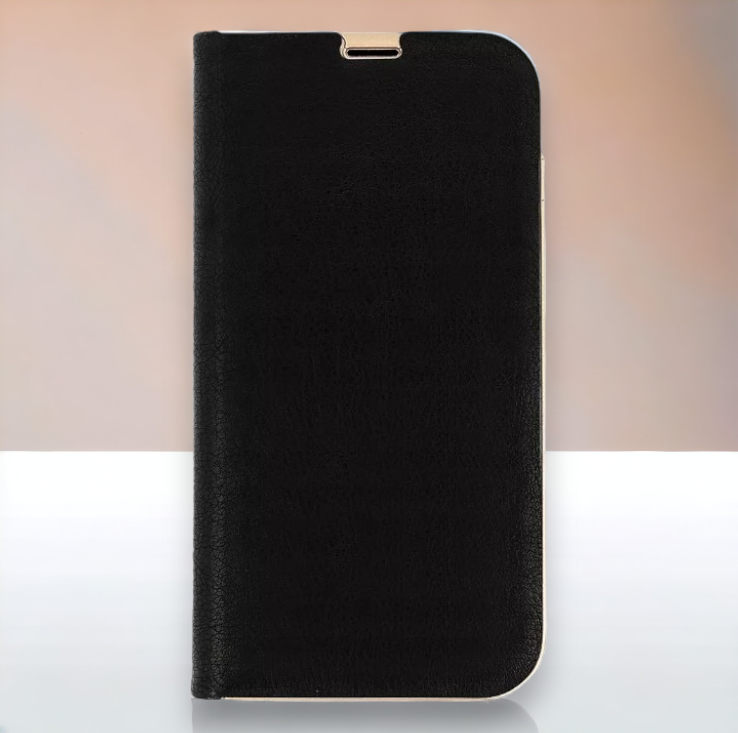 Preklopna torbica "chic" za Samsung Galaxy A14 – Infostyle – Črna / Ekološko usnje + TPU silikon