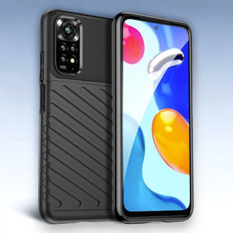 Ovitek "Thunder" za Xiaomi Redmi Note 11 - Črna – Infostyle – Črna / TPU silikon