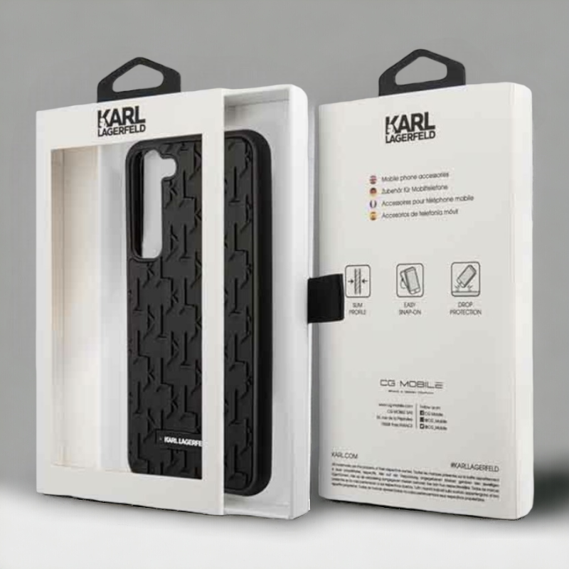 Ovitek Karl Lagerfeld "3D monogram - black " za Samsung Galaxy S23 Plus (KLHCS23MRUPKLPK)