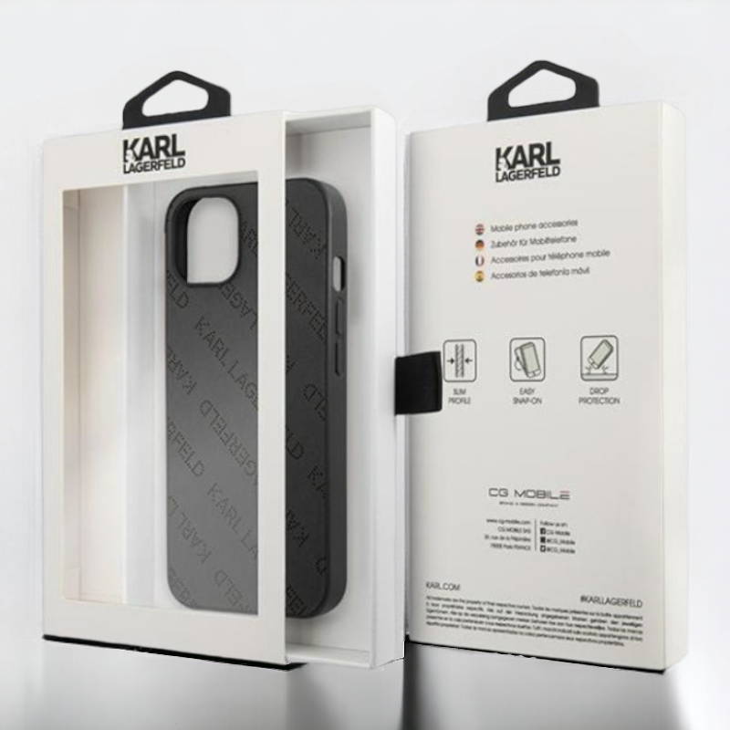 Ovitek Karl Lagerfeld "black" za iPhone 13 Pro Max/12 Pro Max (KLHCP13XPTLK)