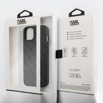 Ovitek Karl Lagerfeld "black" za iPhone 13 Pro Max/12 Pro Max (KLHCP13XPTLK)