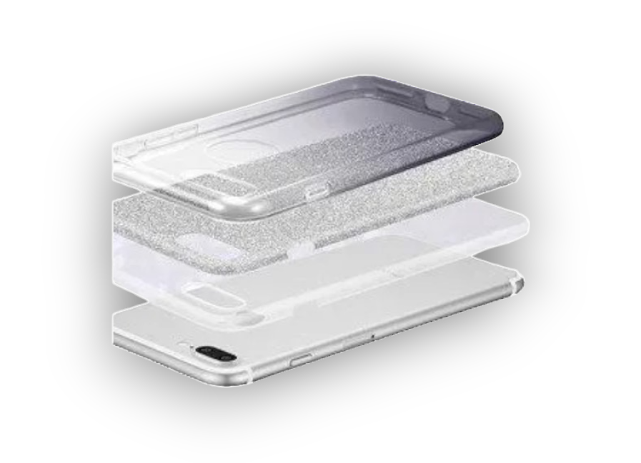 Silikonski ovitek "Bling" za Samsung Galaxy S22 Ultra - Črna – Infostyle