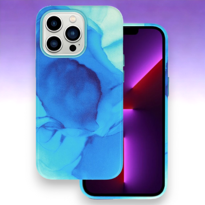 Ovitek "Leather Ink" za iPhone 13/14/15 – Infostyle – Oranžna / PU usnje + PC