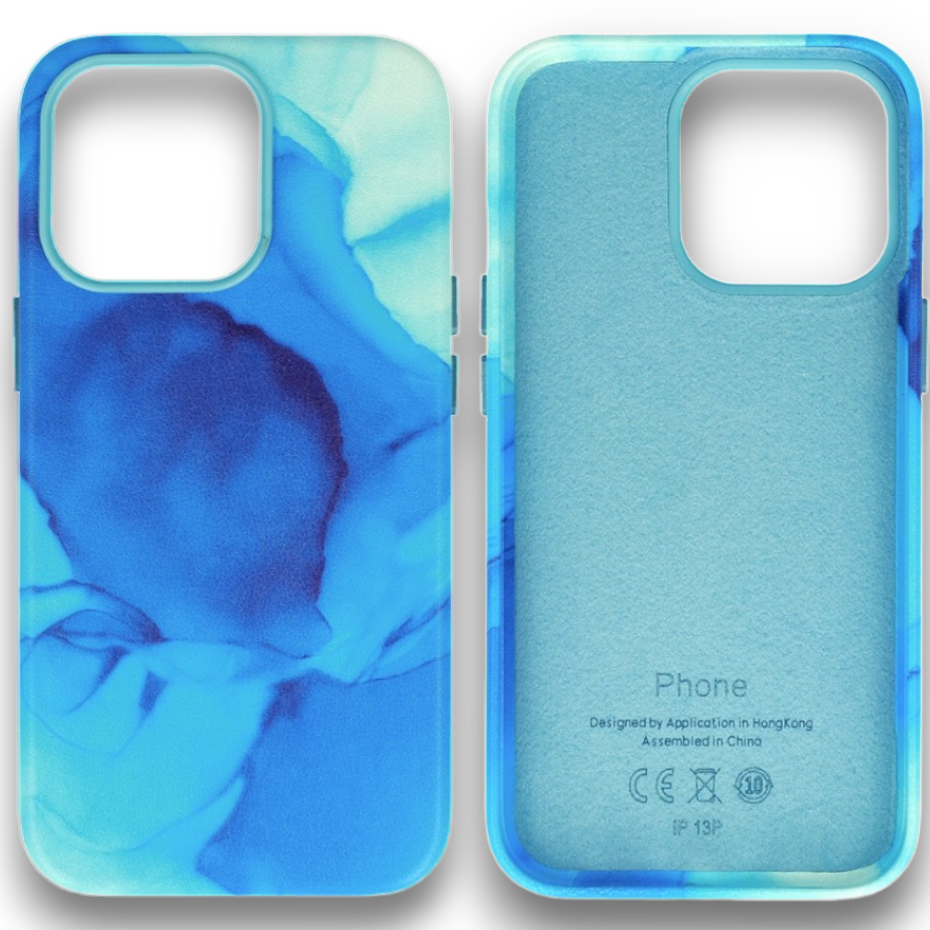 Ovitek "Leather Ink" za iPhone 13/14/15 – Infostyle – Vijolična / PU usnje + PC