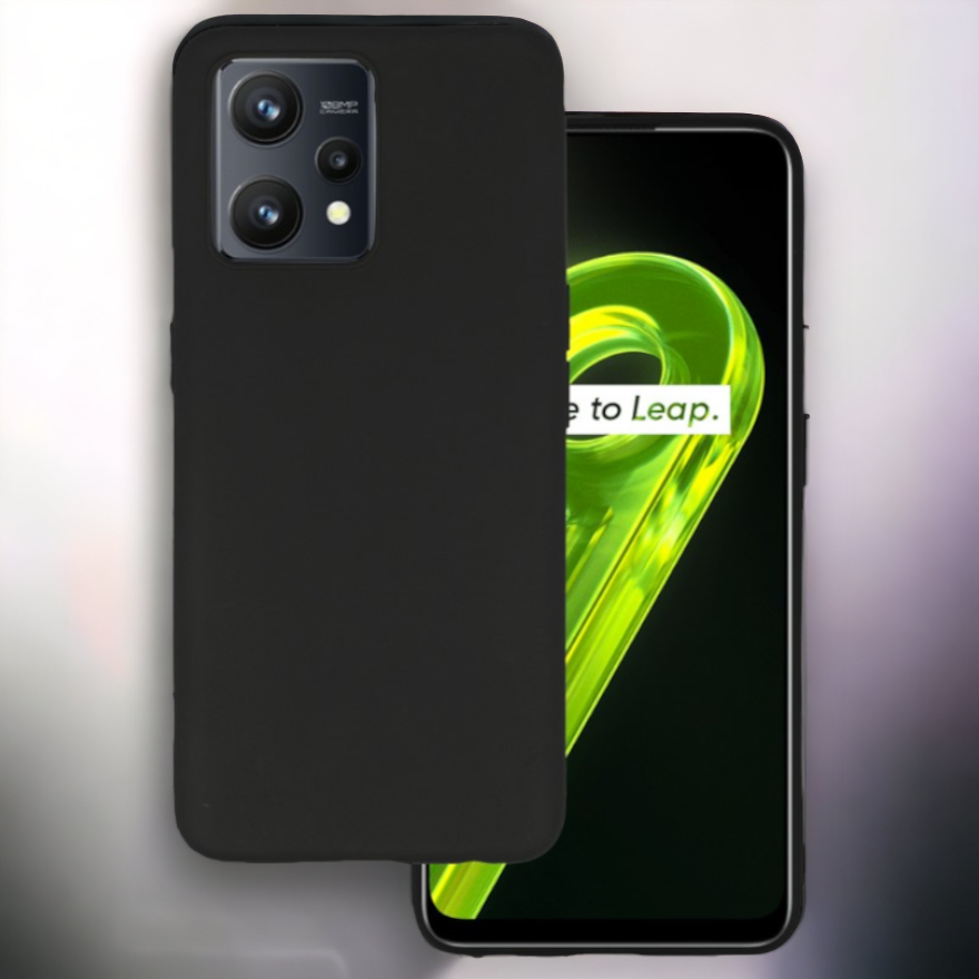 Silikonski ovitek "matt" za Realme 9 5G / 9 Pro - Črna – Infostyle – Črna / Silikon