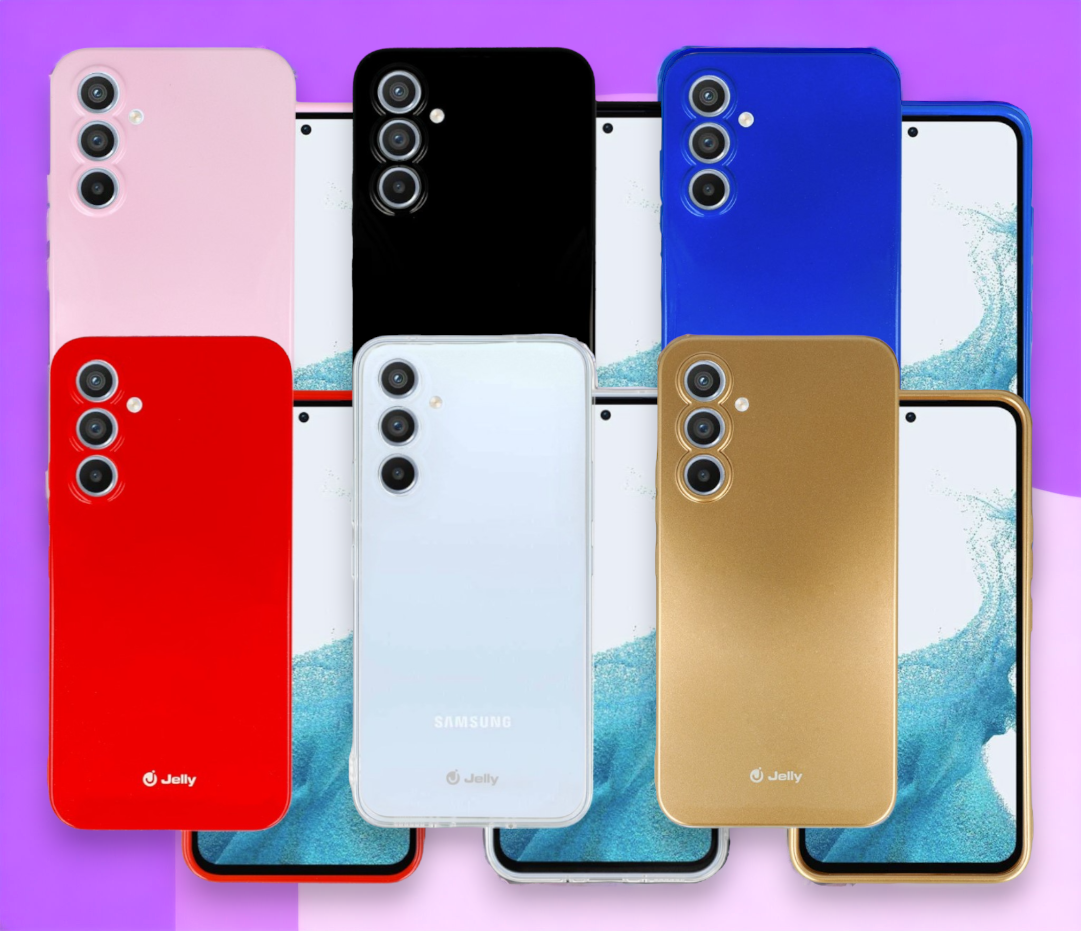 Silikonski ovitek "Jelly" za Samsung Galaxy A14 – Črna / TPU silikon